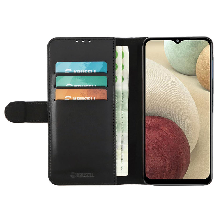 Phone Wallet Black for Samsung Galaxy A12